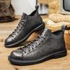 Man's Shoes Man for Work Men's Classic Fashion Flat Ankle Boots Mens Lace Up Winter Footwear Male Sneakers Men 2024 New Shoes
