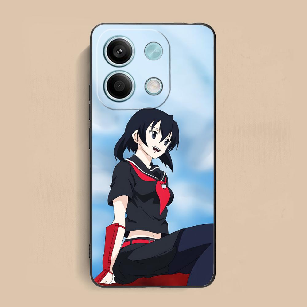 Akame Kurome Matte TPU Mobile Phone Case for Xiaomi Redmi Note 14 13 12 11 S Pro Plus 4G 5G Colorful Printing Cover