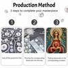DIY 3D Pearl Diamond Painting Art Set Virgin Mary Sacred Heart Home Decor Art Set Wall Art