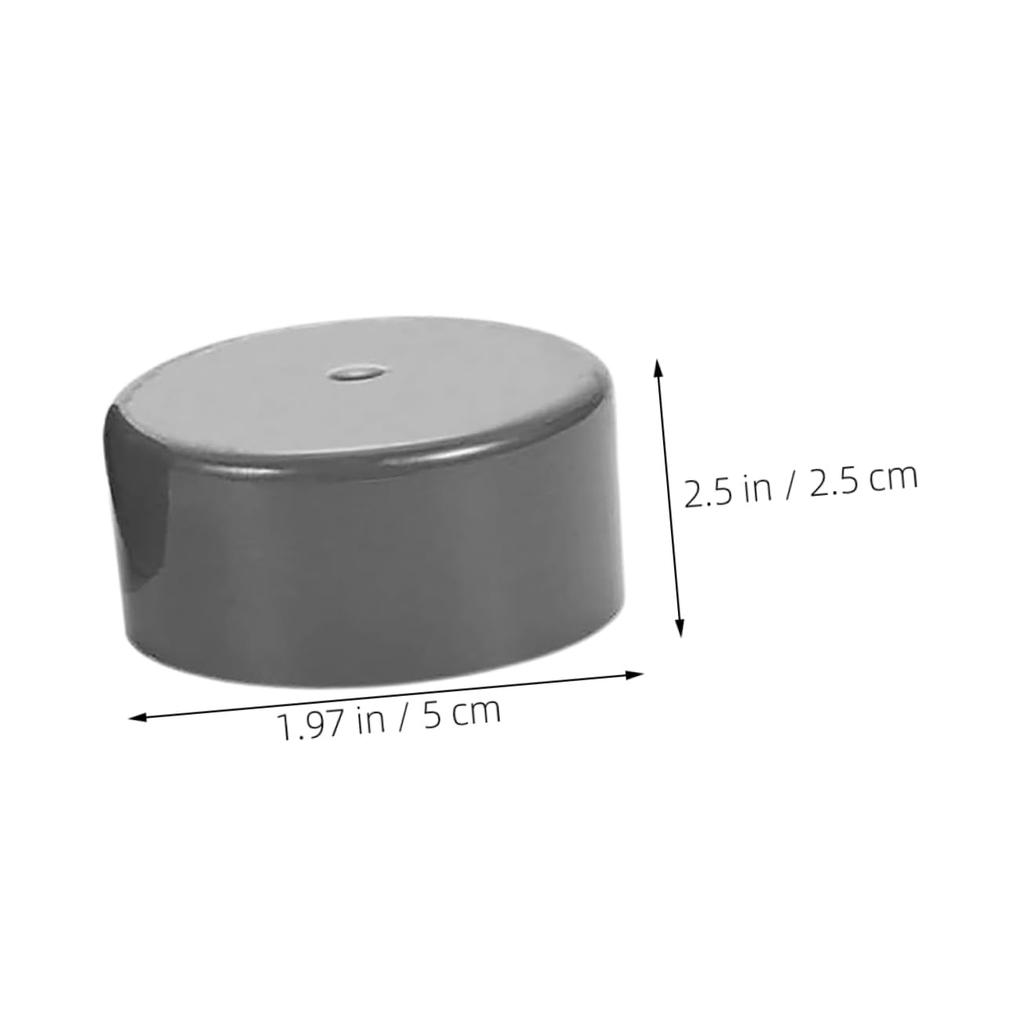 CALLARON 4pcs Bearing Rubber Cover Stainless Steel Dust Cover Bearing Cap Straight Repair Trailer Hub Cover Trailer Cap Black