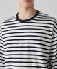 MUSINSA STANDARD Breton Stripe Relaxed Long Sleeve T-Shirt [White/Black]