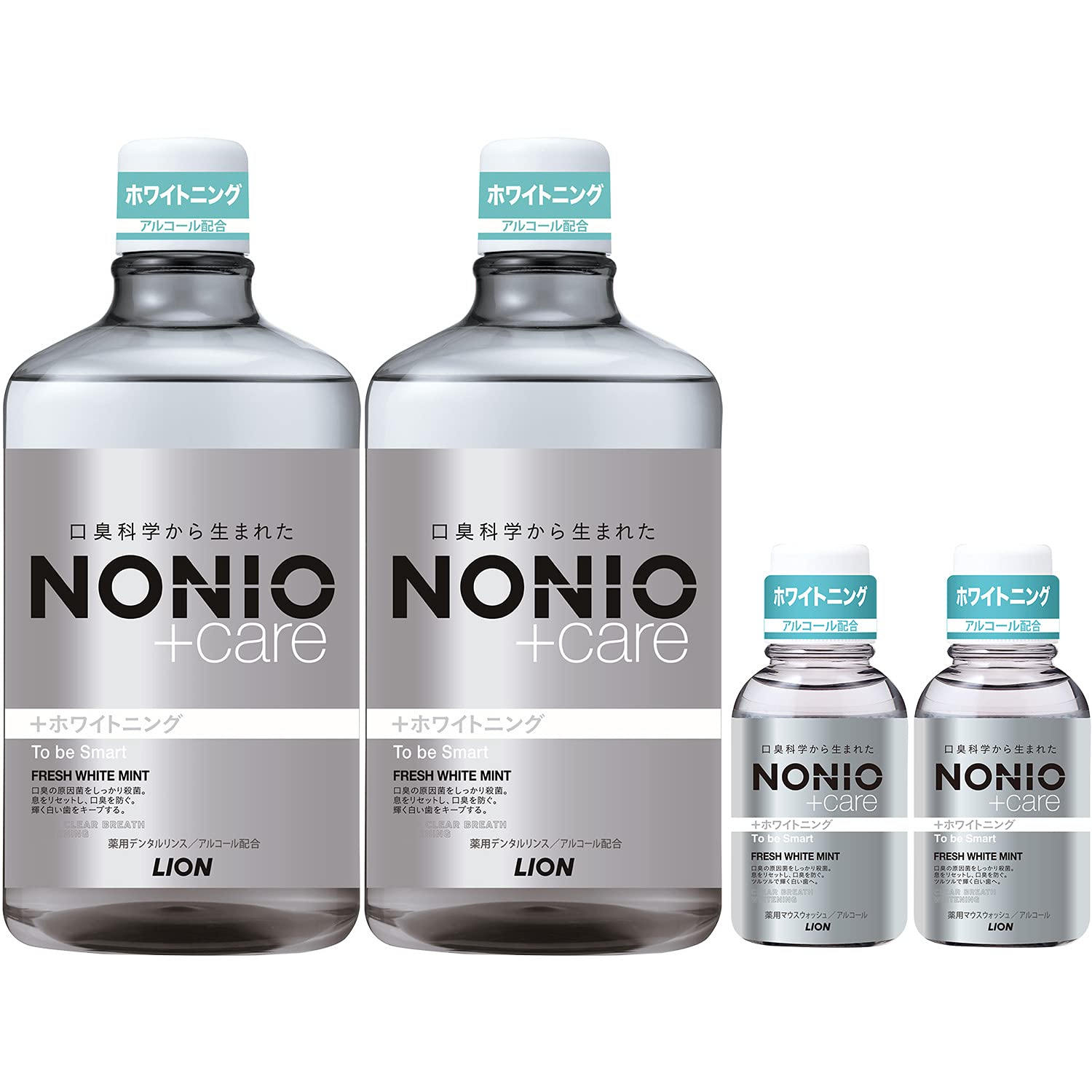 

Ополаскиватель для полости рта NONIO Plus Whitening 1000 мл x 2 Мини-ополаскиватель 80 мл x 2 +