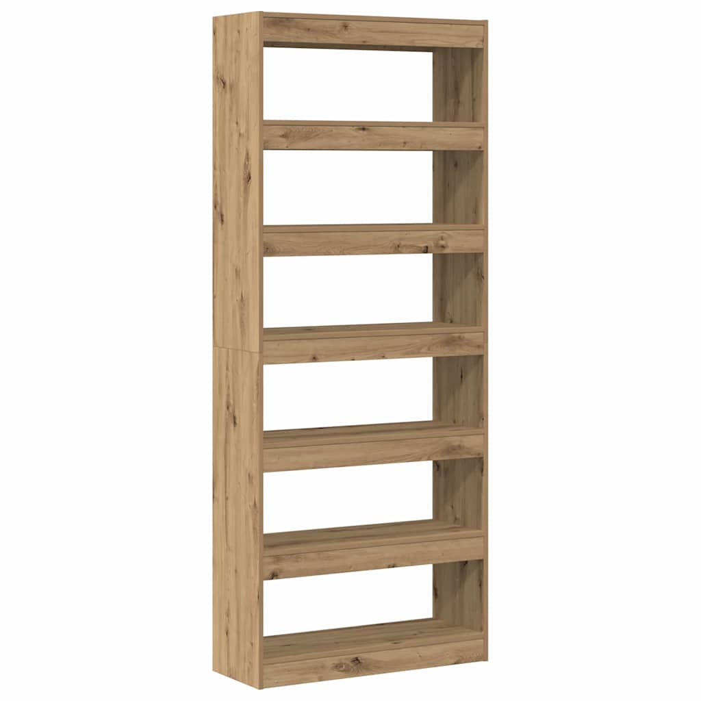 Bookshelf Artisan Oak 80 x 30 x 198 cm Engineered Wood