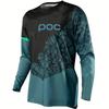 POC New Cycling T-shirt Cotton Printed Log Comfortable Loose Men's and Women's Short Sleeve Tops
