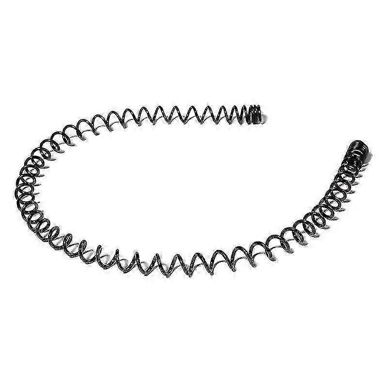 Metal Headband 6Pcs Unisex Hair Elastic Bands Black Flexible Hair Fashion Accessories for Men Women Kids