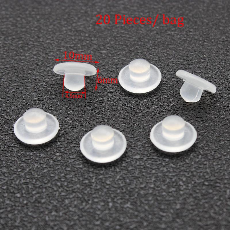 Earrings Screw Backs Anti-Pain Ear Clip Rubber Silicone Earring Back Stoppers for Stud Earrings Ear Plug Blocked Caps DIY Making