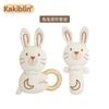 Cotton Baby Rattle and Teething Toy Set - Soft Rattle for Infant Sensory Development