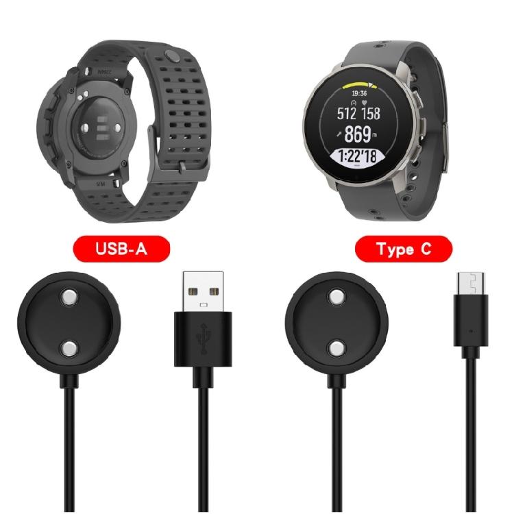 Magnetic USB/Type C Charging Cable for Nautic S Smartwatch Wearable Replacement Charging Cable Dock Stand Accessories