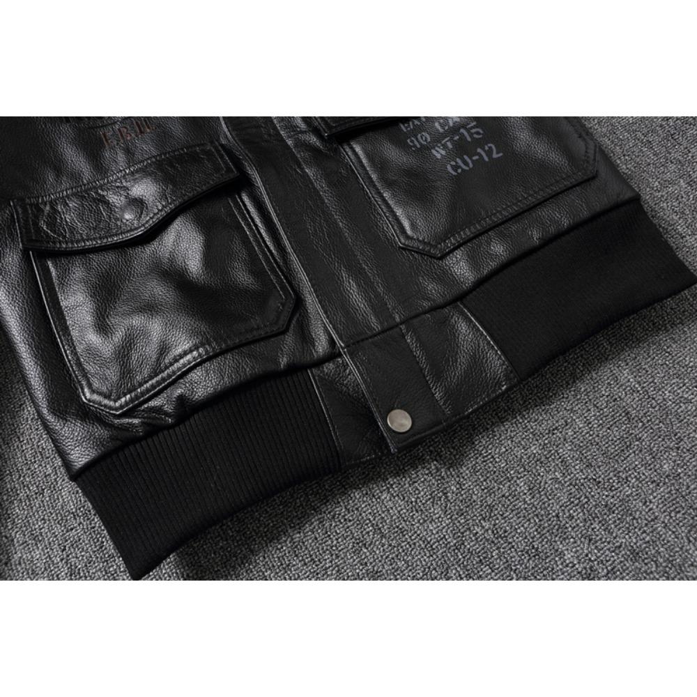 Chinese Size Indian Embroidery Coat Genuine Cowhide Casual Leather Jackets for Men Leather Jacket Spring Autumn