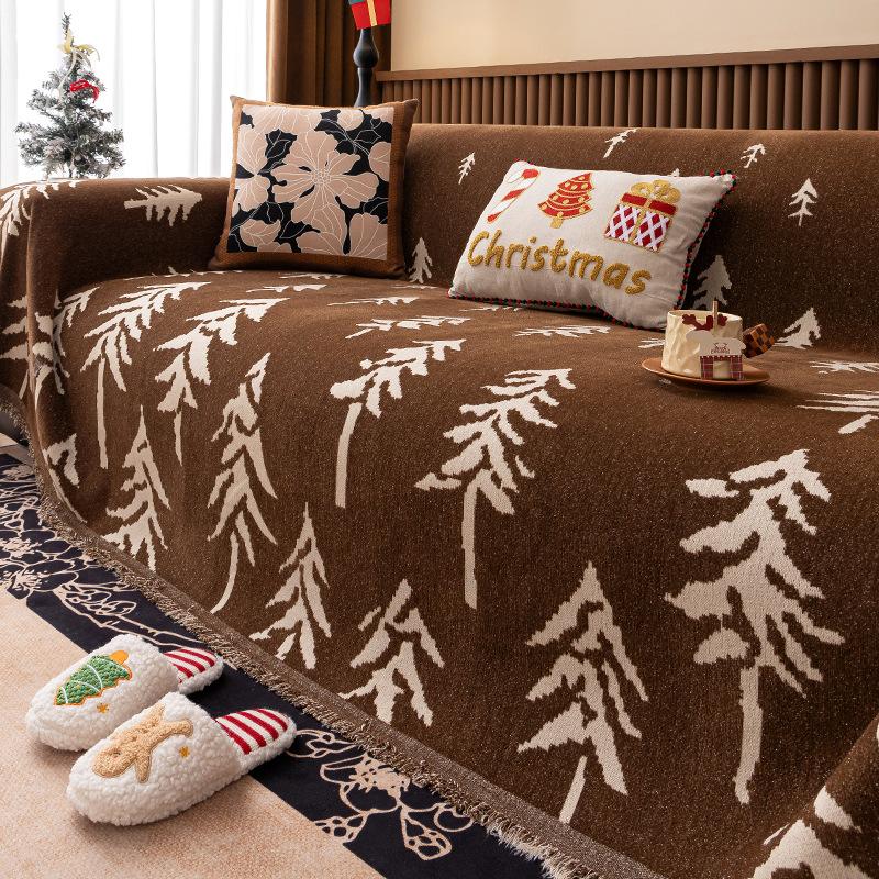 

Chenier sofa towel, simple and modern one-piece sofa blanket, non-slip and anti-grab, autumn and winter straight-row sofa cover cloth 30 * 50cm waist pillowcase