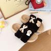 2025 winter new butterfly cotton slippers indoor plush warm slippers women plush cute home winter warm