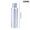 30/50/60/100/120/150/200/250Ml Aluminum Bottle With Lid Cosmetic Refillable Bottles Silver Lid Aluminum Container Travel Bottle