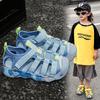 Children's sports sandals summer new girls' Velcro toe cap sandals lightweight anti slip boys' beach shoes