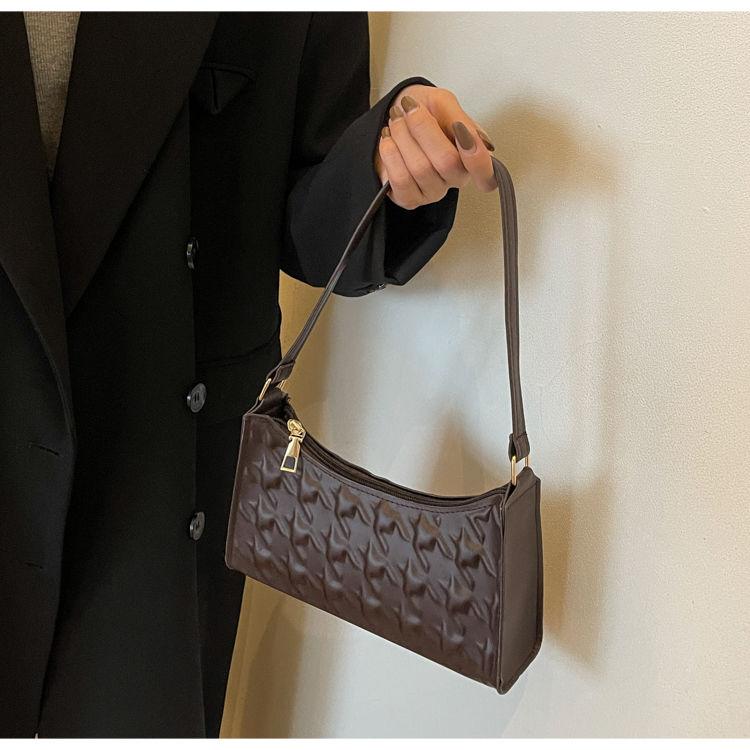 

Сумка-палка для подмышек с улучшенной текстурой, женская сумка, универсальный дизайн, ручная сумка через плечо, женская сумка темно-коричневого