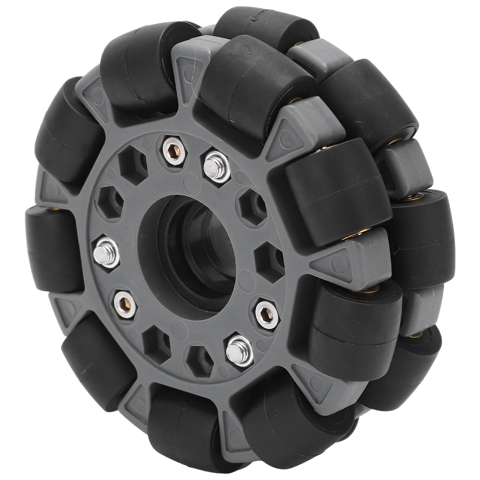 

100 мм двойное пластиковое всенаправленное колесо с нагрузкой 20 кг для роботизированного комплекта платформы 14049