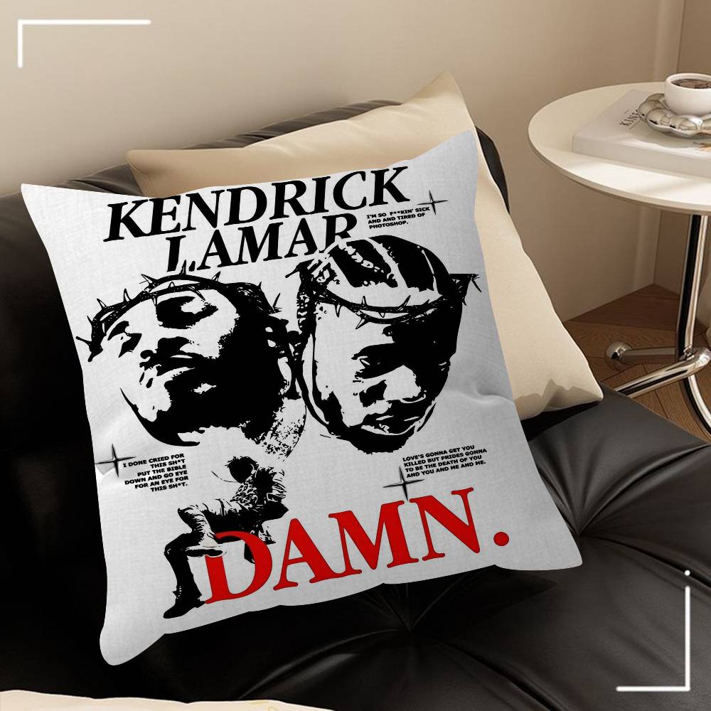 Kendrick Lamar Cushion Cover Inches Farmhouse Decor Home Throw Pillow Covers For Couch Decorations