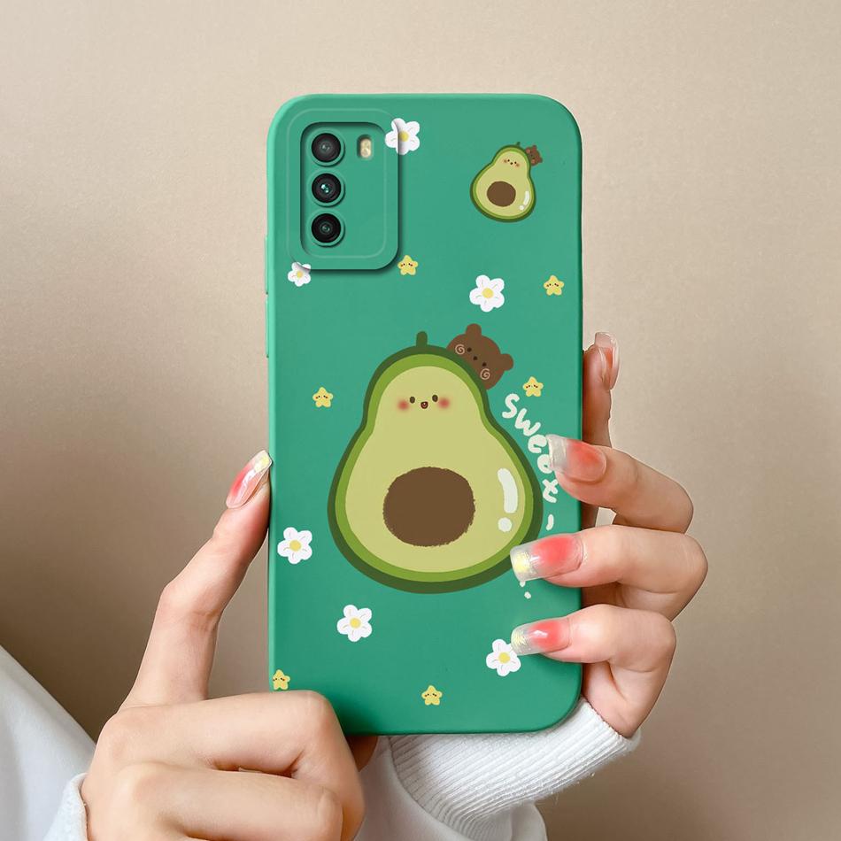 Fun Case For Xiaomi Poco M3 Pro Cute Soft Smooth Liquid Silicone Full Protection Anti Choc Phone Cover For Poco M 3 M3Pro Shell