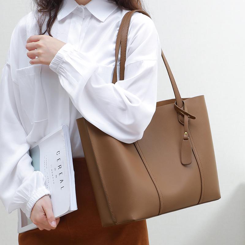 Women's Genuine Leather Large Capacity Summer Tote Bag