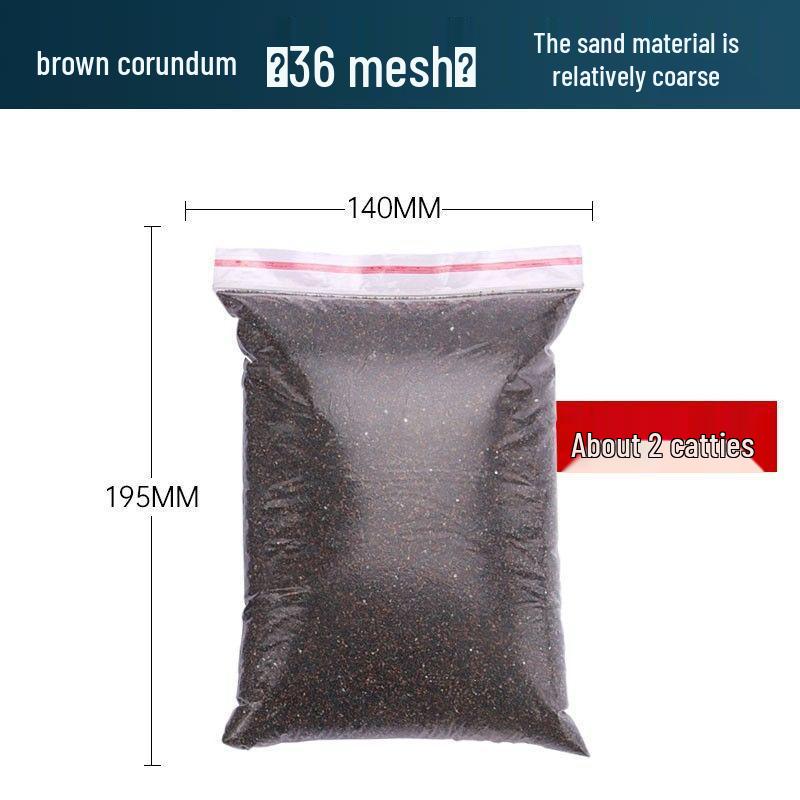 

Sandblasting Machine Abrasives: Brown Corundum, White Corundum, Glass Beads, Emery for Sandblasting Gun.