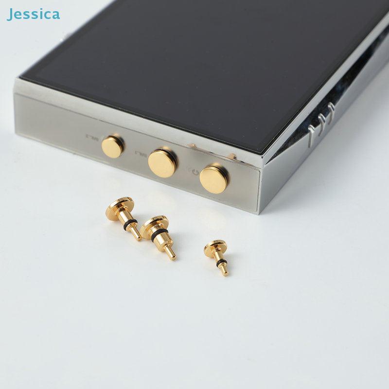 Messing Vergoldete Hifi-Player Staubstopfen - 3,5 mm 4,4 mm Staubschutzkappen für Audiobuchsen