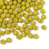 100Pcs 10mm Contas de Argila de Strass Coleção de Gelo Beisebol Estilo Bling Contas Redondas para Colar Pulseira Brincos Jóias DIY