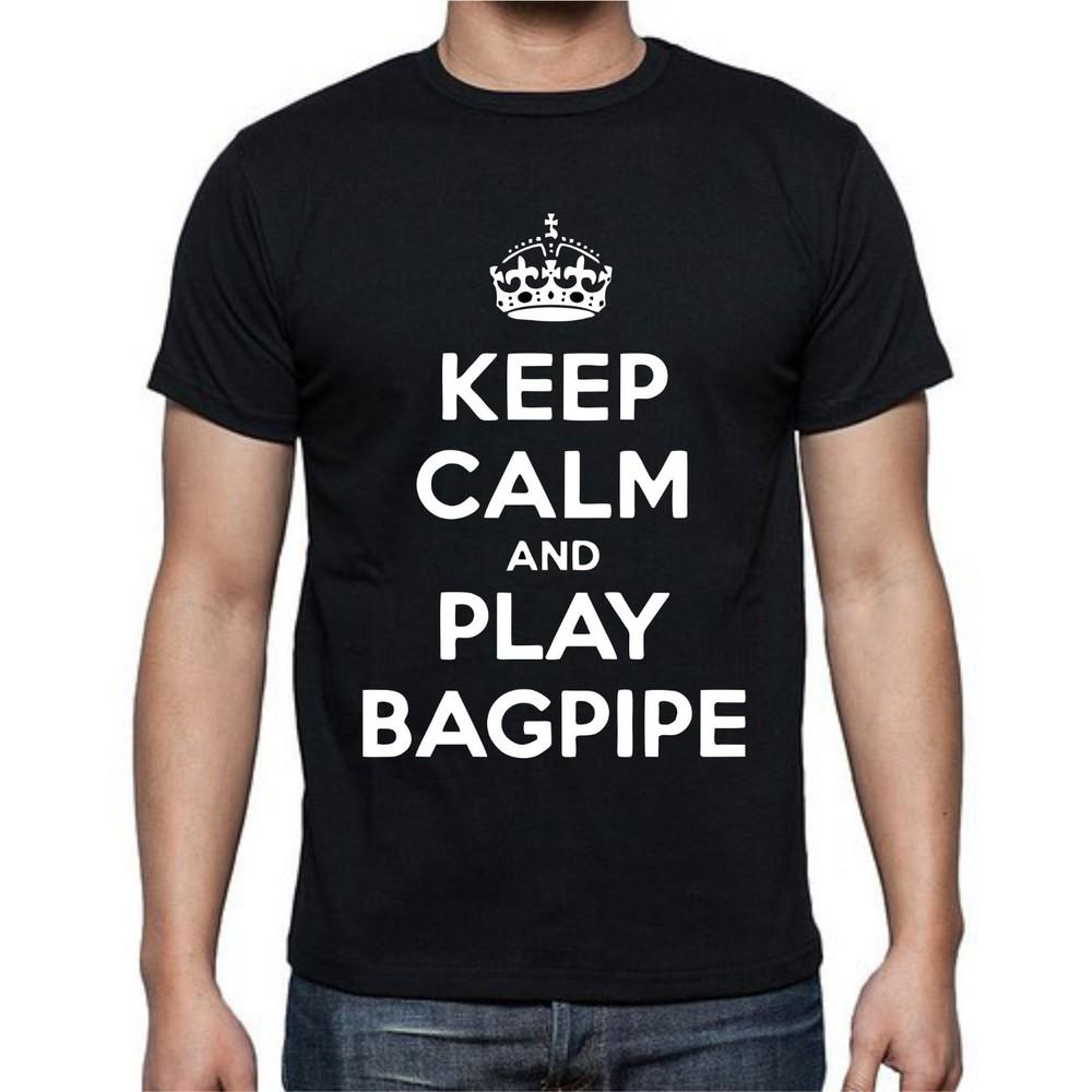 

Keep Calm And Play Bagpipe Instrument Music T shirt tee XL
