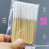 Bamboo Cotton Swabs for Applying Beauty Liquids – 30 Extra Thin, Thickened, 8cm Swabs