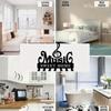 Bohemian Style Metal Key Hook 9.84 Inch Music Theme Wall Organizer for Clothing Hat Office Kitchen Bathroom Decor