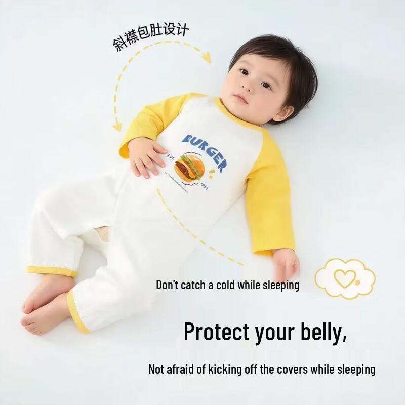 Cotton Comfort Newborn Baby Long-Sleeve Romper 90#