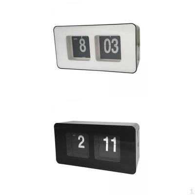 2x Retro Clock Simple Desk Down Clocks Home Decoration