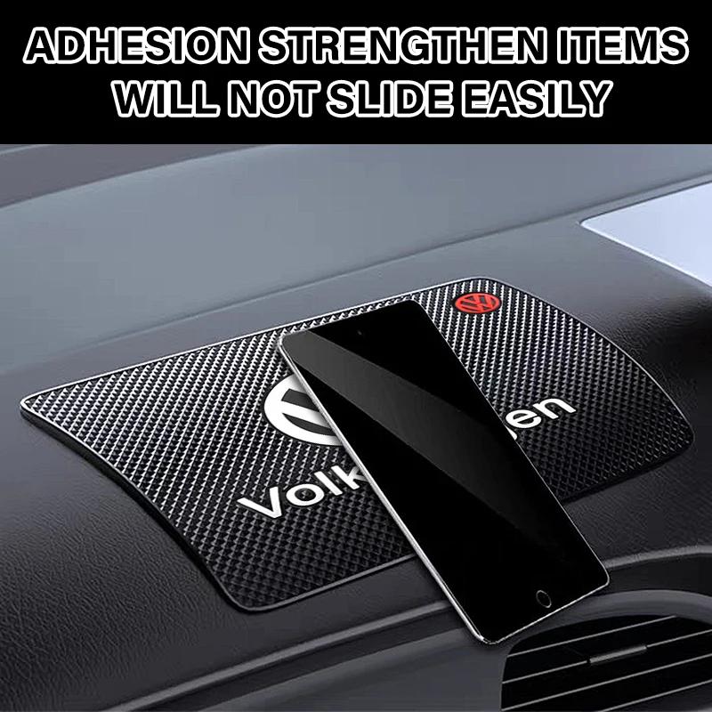 efg1 Car Logo Anti Slip Pad Phone Holder Non-Slip Mat Car Emblem For VW Polo Passat B5 B6 B7 T4 T5 Golf 4 5 6 Tiguan Jetta Gol