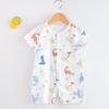 Newborn Baby Clothing Boy Girl Baby Clothes Items Cotton Bodysuit Summer Short Sleeve Romper Infant Toddler Sleepwear