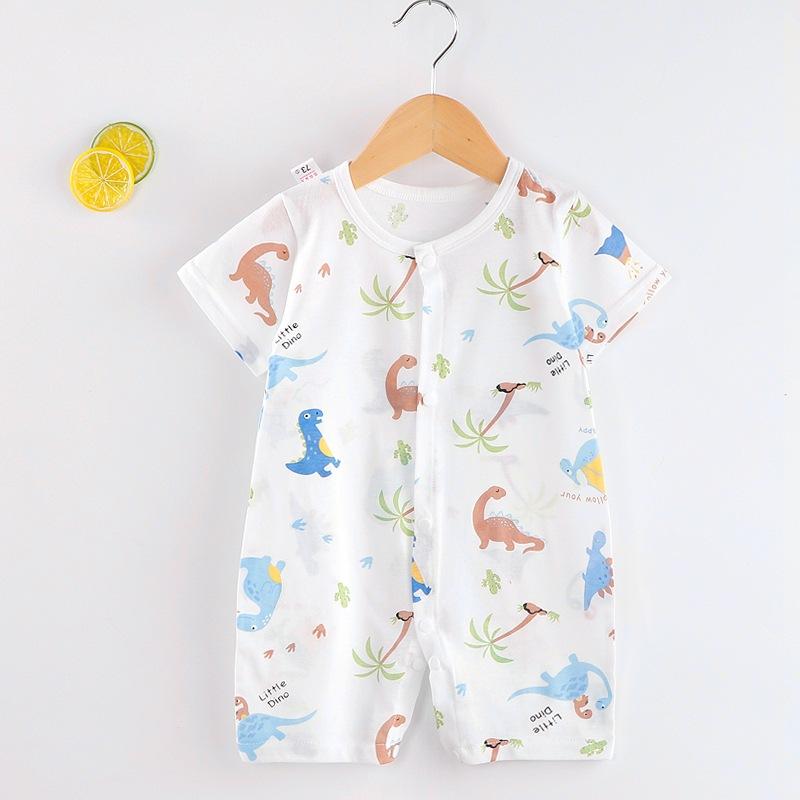Newborn Baby Clothing Boy Girl baby clothes items Cotton Bodysuit Summer Short Sleeve Romper Infant Toddler sleepwear 3M(59)
