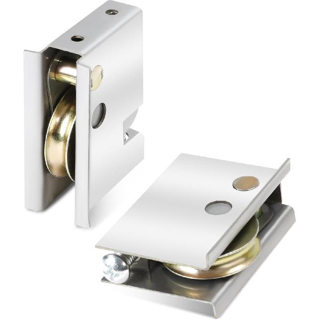 0C5Y00P0 Sliding Patio Door Rollers Compatible with P-Ella Patio Sliding Doors, 1-1/2  Steel Ball Bearing Sliding Door Rollers Replacement Adjustable