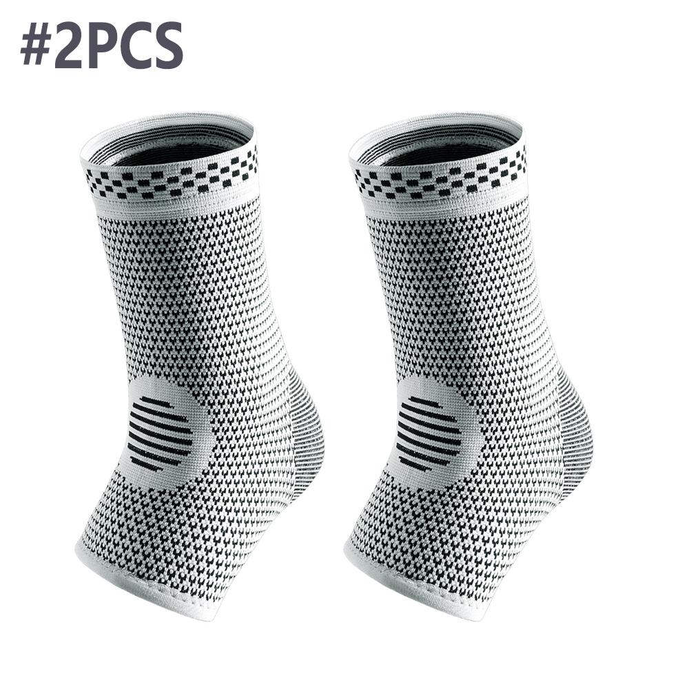 

2Pcs Ankle Brace Compression Sleeve - Plantar Fasciitis Sock.Relieves Achilles Tendonitis. Foot Arch Support Reduces Joint Pain L