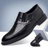 Lässige Business-Lederschuhe Mode Slipper Herrenkleiderschuhe Einfarbig Büroschuh Frühling Herbst Atmungsaktive Herren-Loafer 2024