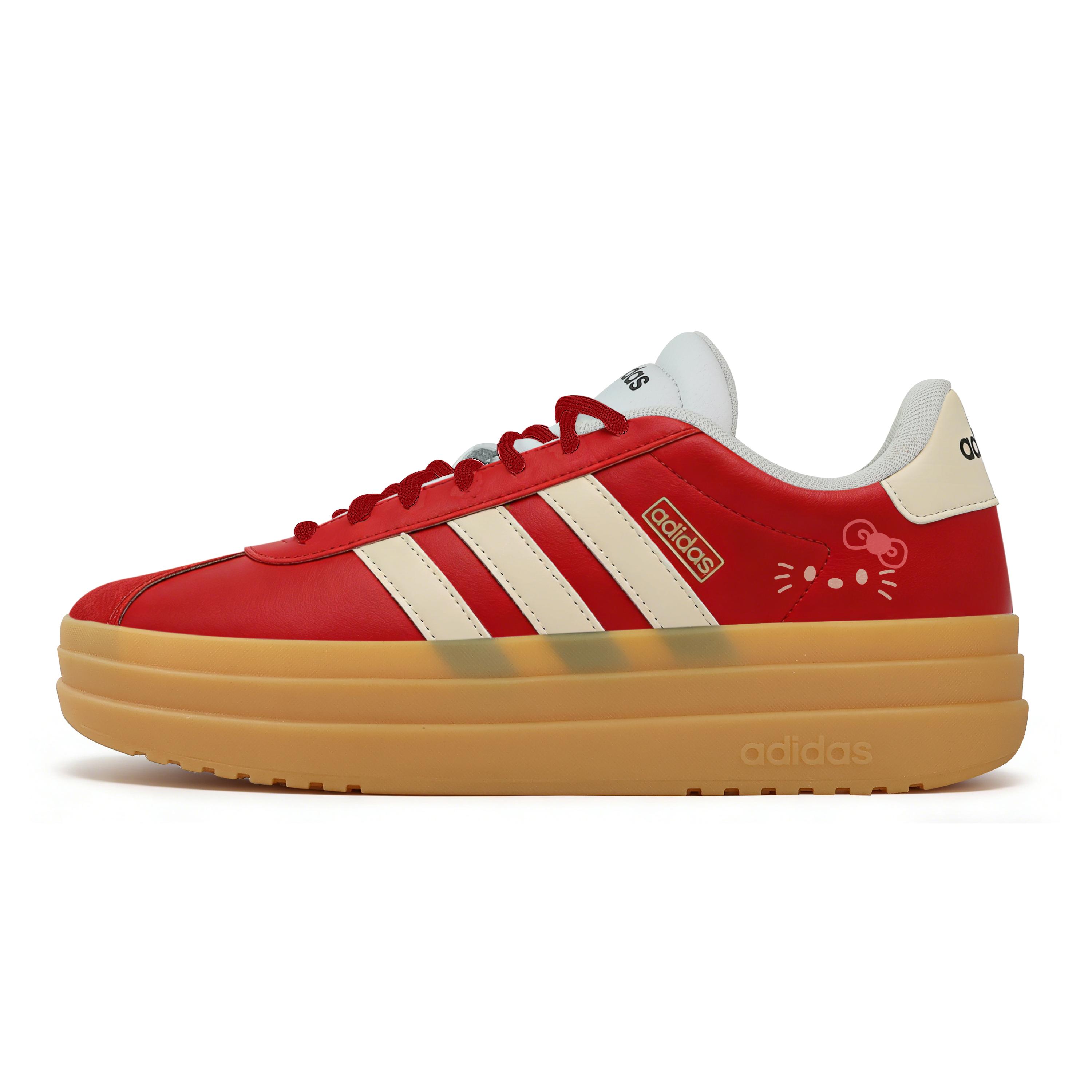 Adidas VL Court Bold Hawthorn Abrasion Resistant Slip Resistant Low top Skateboard Shoes Women s Red IH3083(Team529-) 38