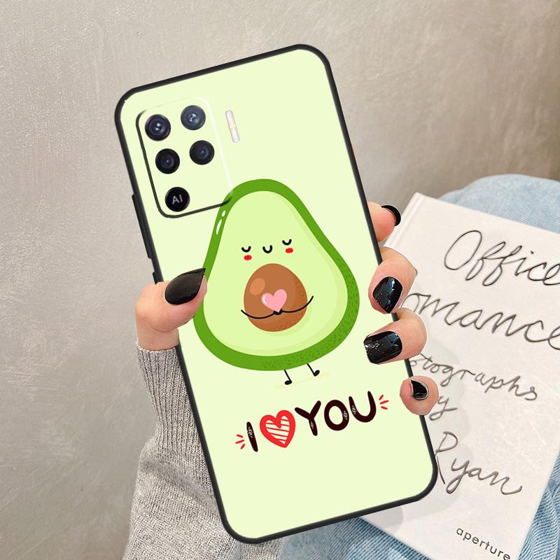 

Cute Avocado Case For Oppo A78 A98 A18 A38 A58 A60 A80 A40 A77 A57 A17 A74 A54 A94 A96 A76 A16 A15 A5 Pro OPPO A60 5G