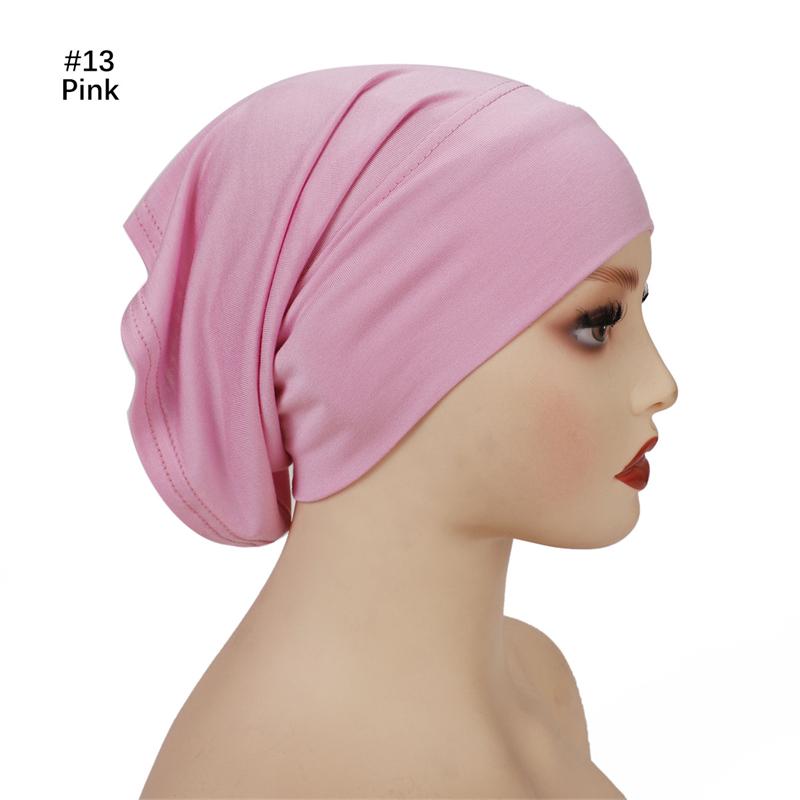 Ramadan Muslim Under Scarf For Abaya Women Big Size Jersey Inner Hijabs Caps Cotton Under Hijab Cap Islamic Female Turban