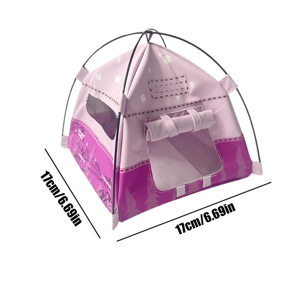 1:12 Scale Mini Camping Tent Model Decoration Oxford Cloth Simulated Outdoor Tent Ornament Doll Pretend Play Tent Photo Props