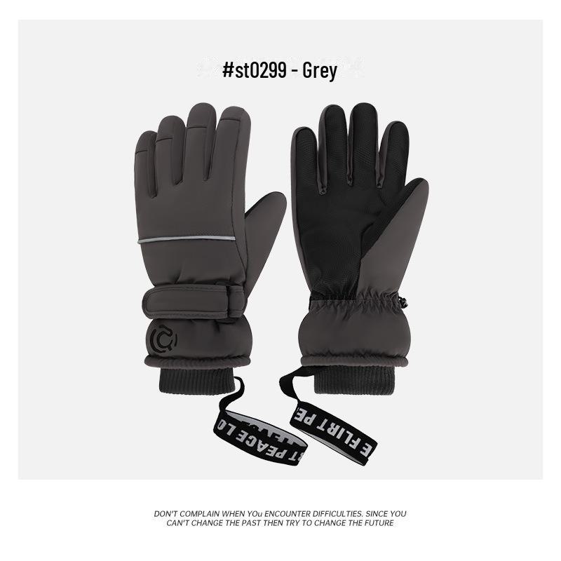 2024 Wasserdichte PU-Touchscreen-Handschuhe für Damen & Herren: Verdickt, Warm & Rutschfest