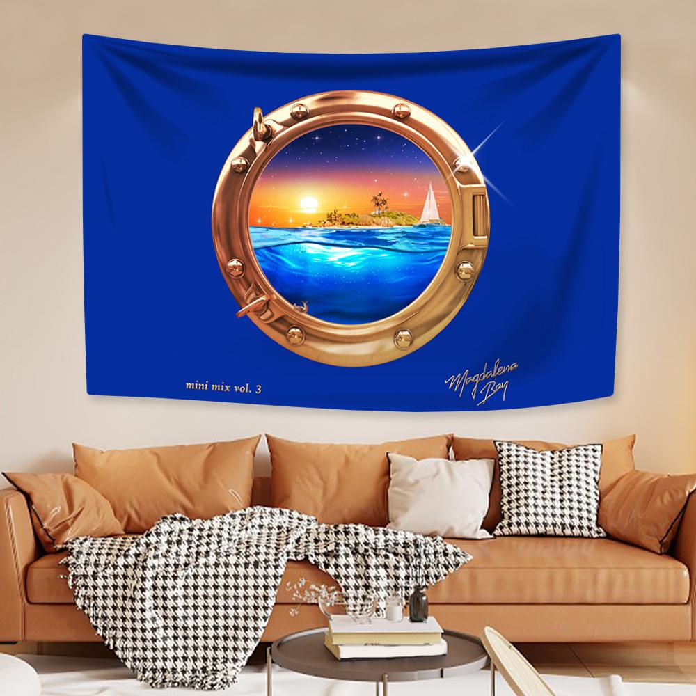 Alternative Pop Group Tapestry Magdalena Bays Album Cover Wall Hanging Home Decor Bedroom Dorm Background Concert Banner
