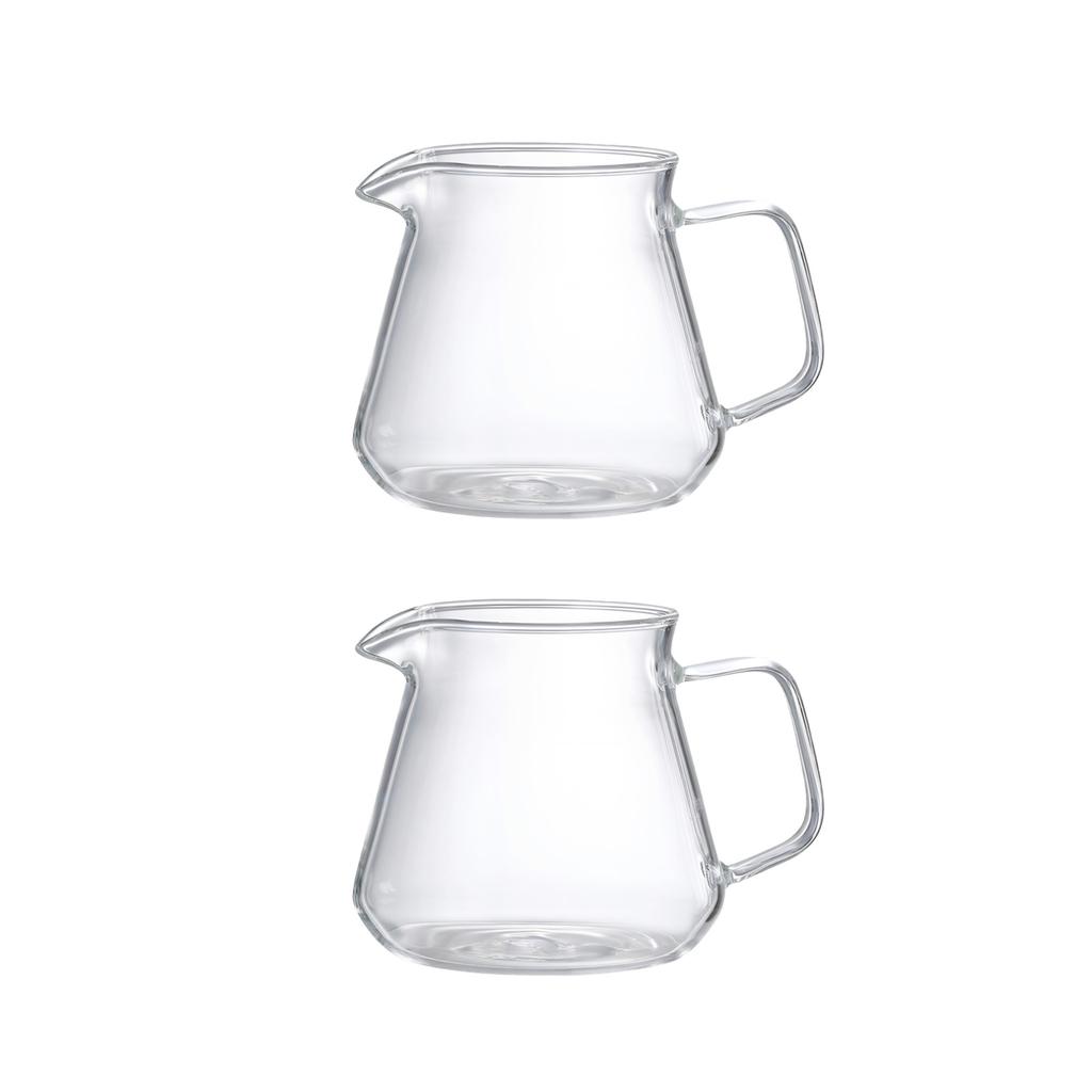 2 Stück Klarglas French Press Stil Kaffeemaschine und Teekanne für den täglichen Gebrauch in der Küche mit 300/500 ml Fassungsvermögen