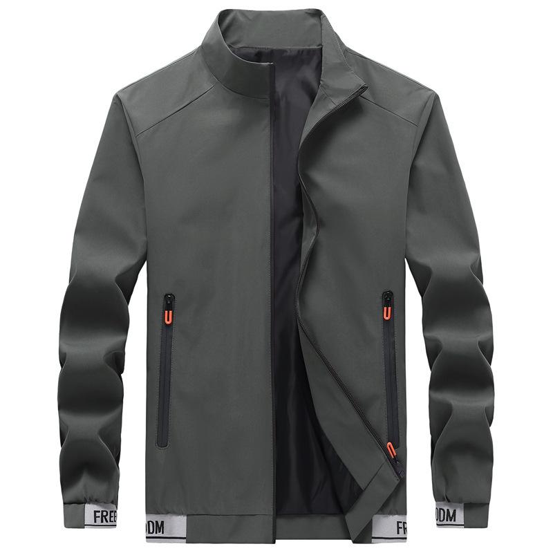 Spring and Autumn New Coat Men's Casual Fashion Handsome Young and Middle-aged Jacket