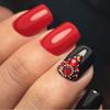 Red Rhinestone Set for Nail Decoration Large Capacity Set for 3D Nail DIY Resin Comes in a Case with and 3000-piece - Art, Nails, Decorations,