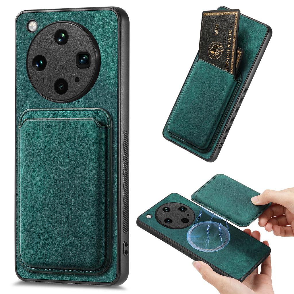 For Oppo Find X8 Ultra 5G Magnetic Case Leather Back Cover with Detachable Card Holder