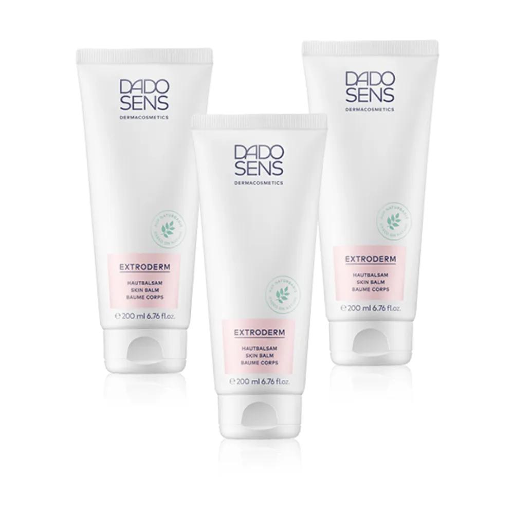 DADO SENS Extroderm Haute Balm Moisturizing Cream for Sensitive Dry Skin 200ml (3 Pieces)