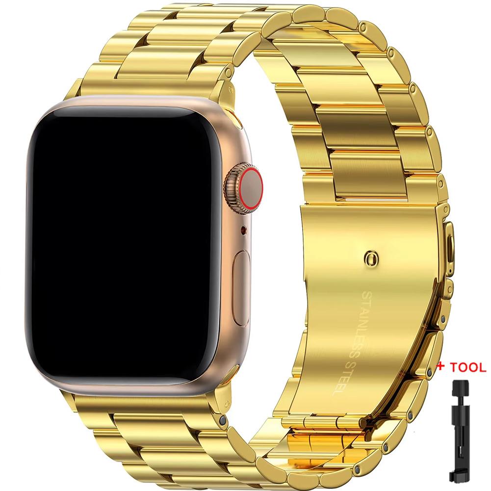 Stainless Steel Strap for Apple Watch Ultra 3/2 Band 46mm 49mm 40mm 44mm 42mm 41mm 45mm Bracelet IWatch Series 11 10 9 8 7 SE 6