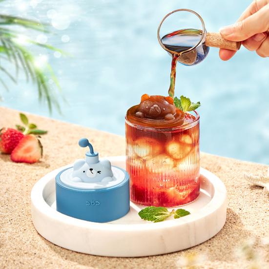 

Нет запаха Ледяной шар Плесень Пищевой класс Удобный Морозильный Симпатичный 3D Медведь Изготовление