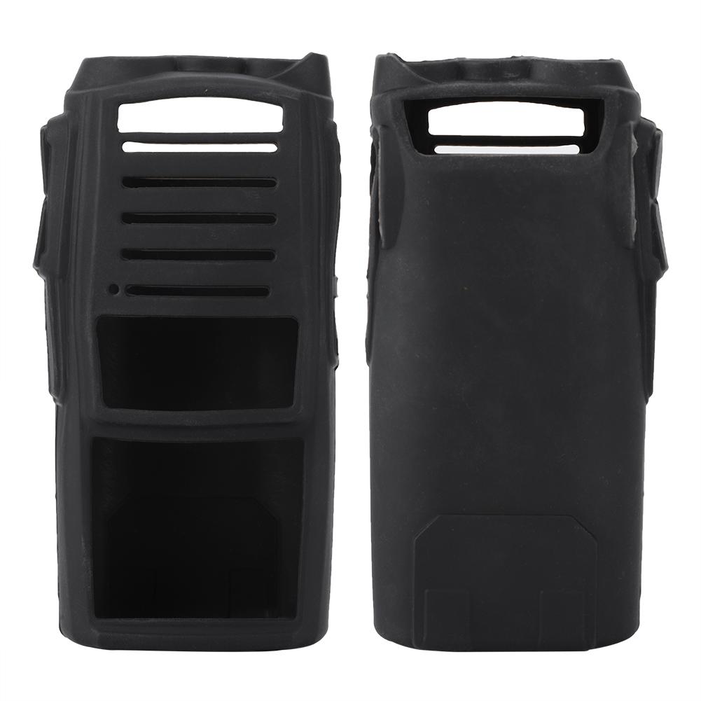 Soft Silicone Two Way Radio Holster Case Protection for Baofeng UV82 Walkie Talkies(black)
